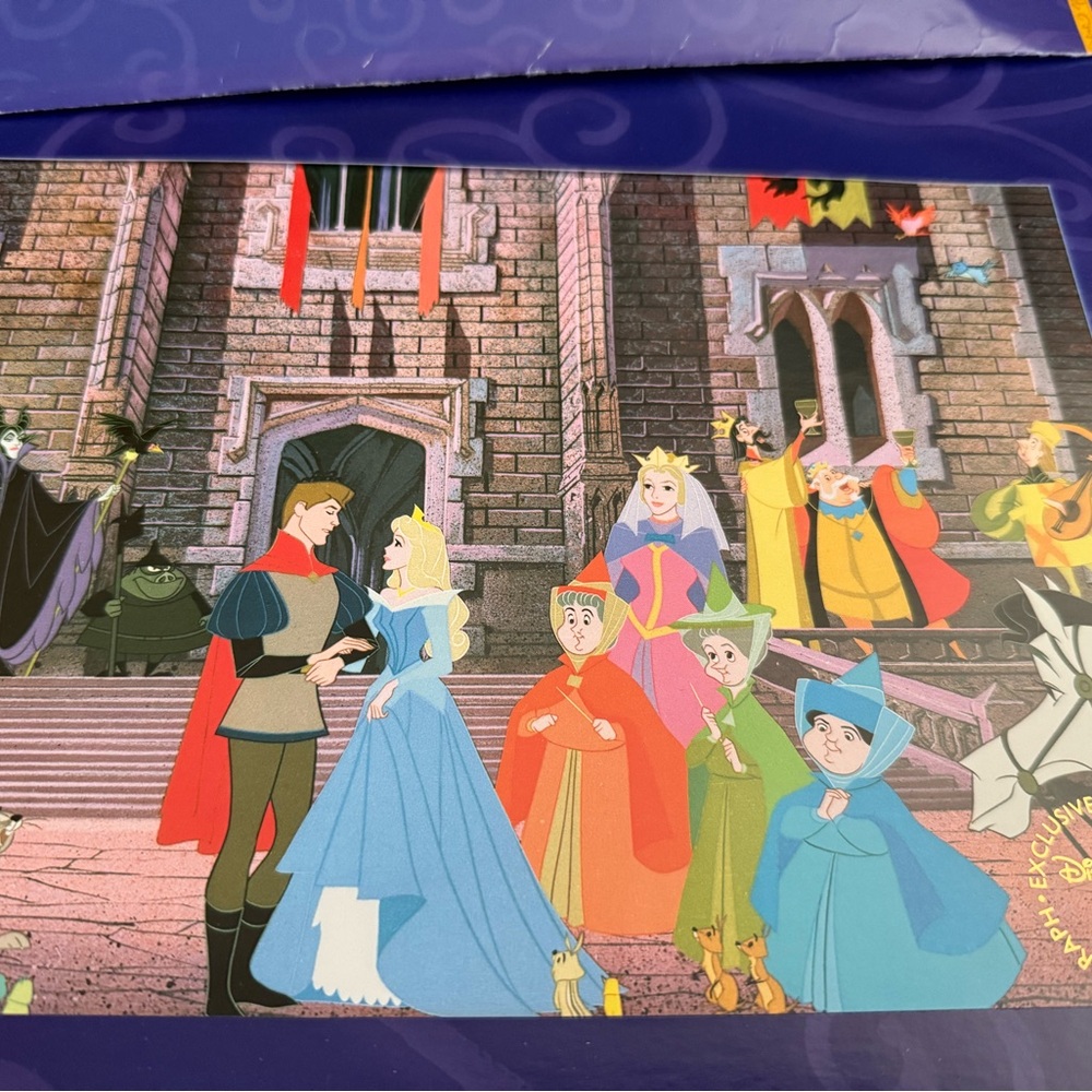 Disney Store Exclusive Gold and Black Lithograph